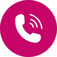 Ikona telefón pink